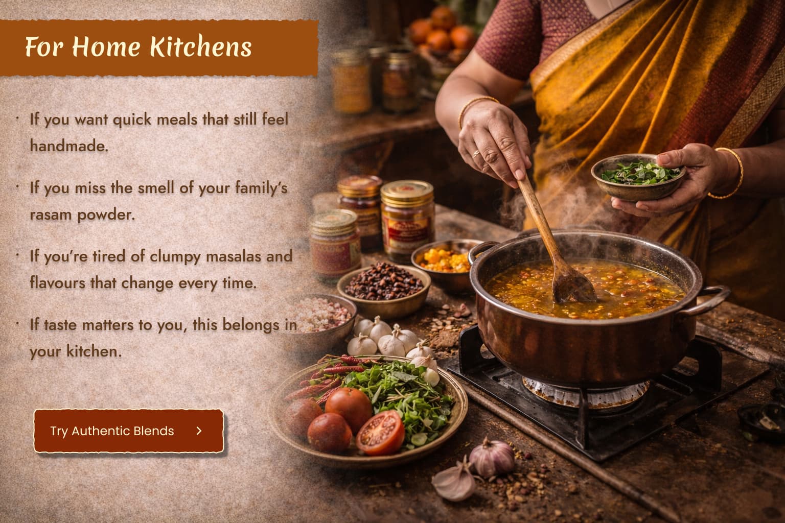 Try Authentic Blends - Home Kitchen